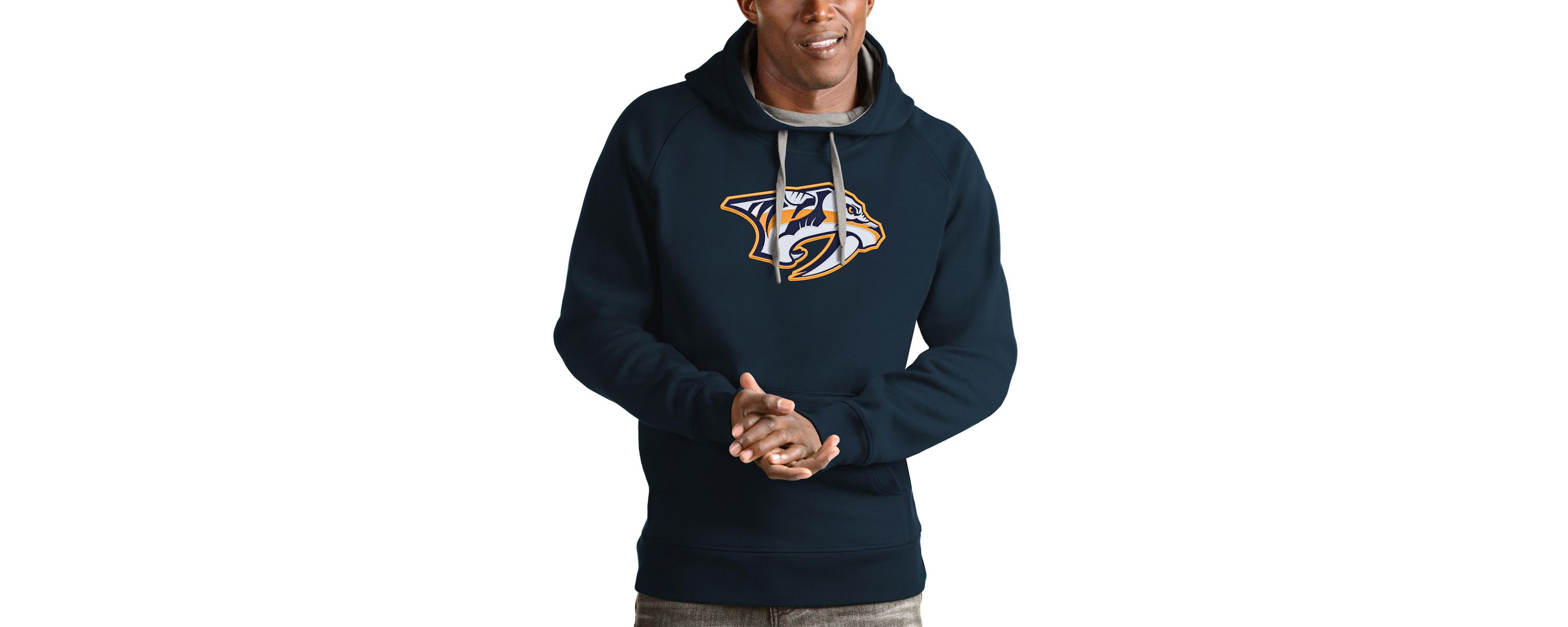 NHL Nashville Predators Logo Victory Pullover Hoodie