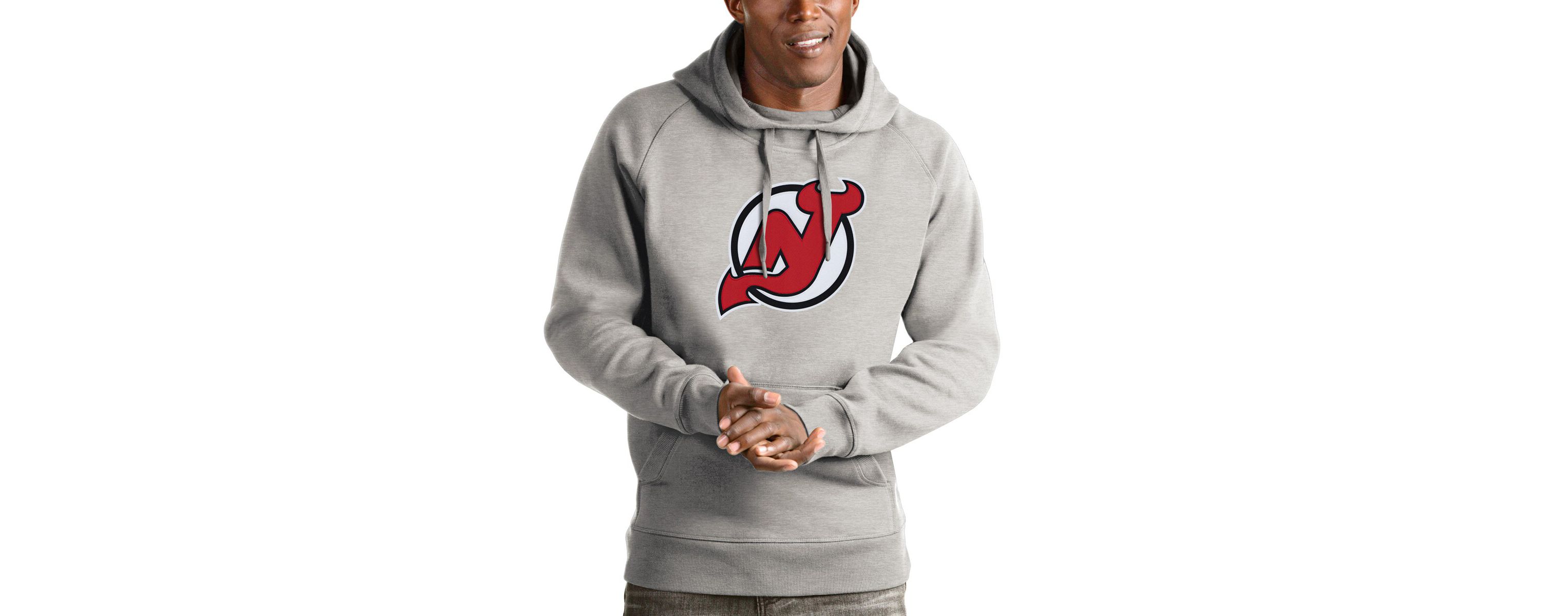 NHL ed New Jersey Devils Logo Victory Pullover Hoodie