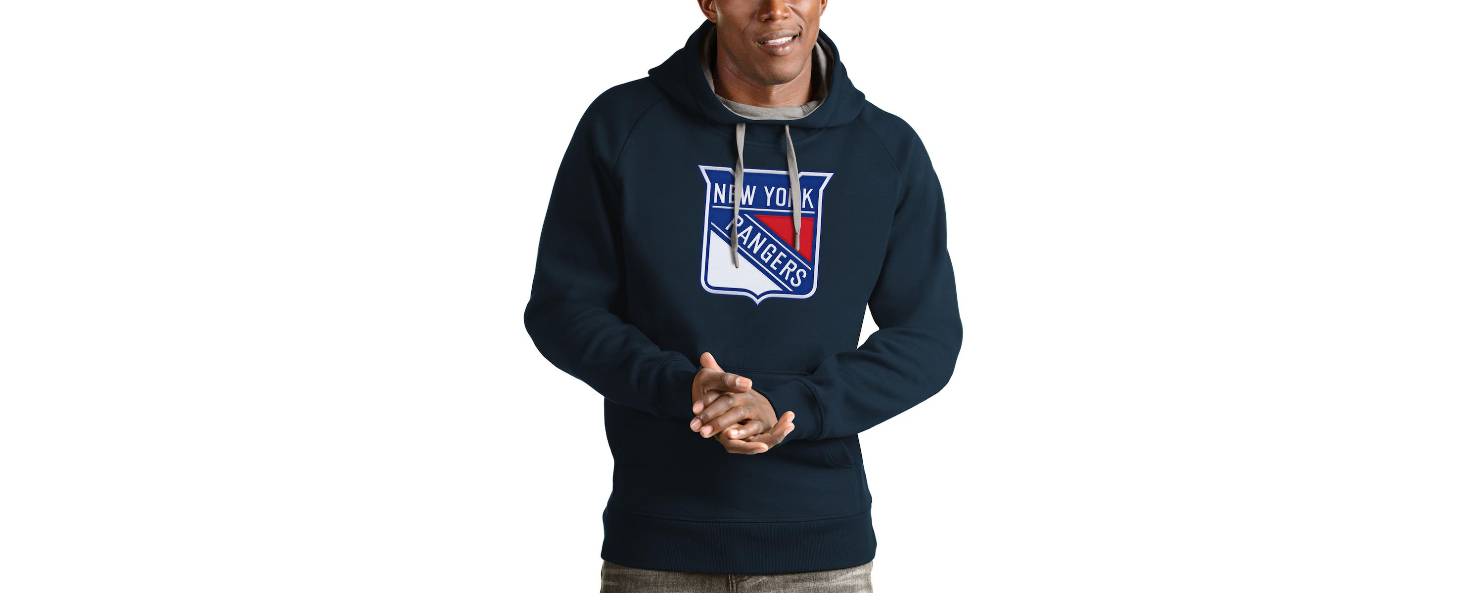 NHL New York Rangers Logo Victory Pullover Hoodie