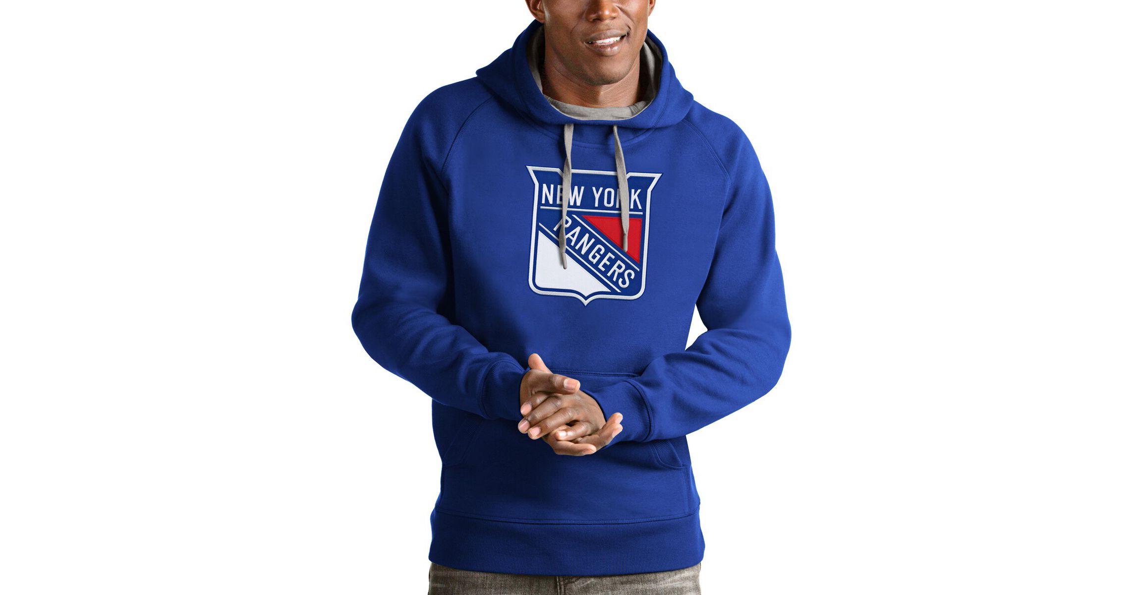 NHL New York Rangers Logo Victory Pullover Hoodie