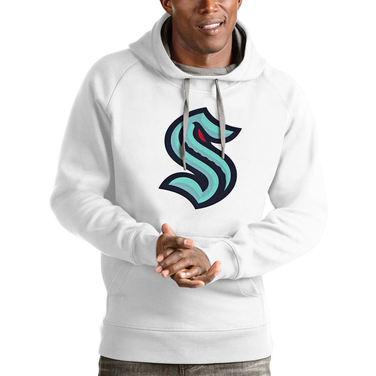 NHL Seattle Kraken Logo Victory Pullover Hoodie
