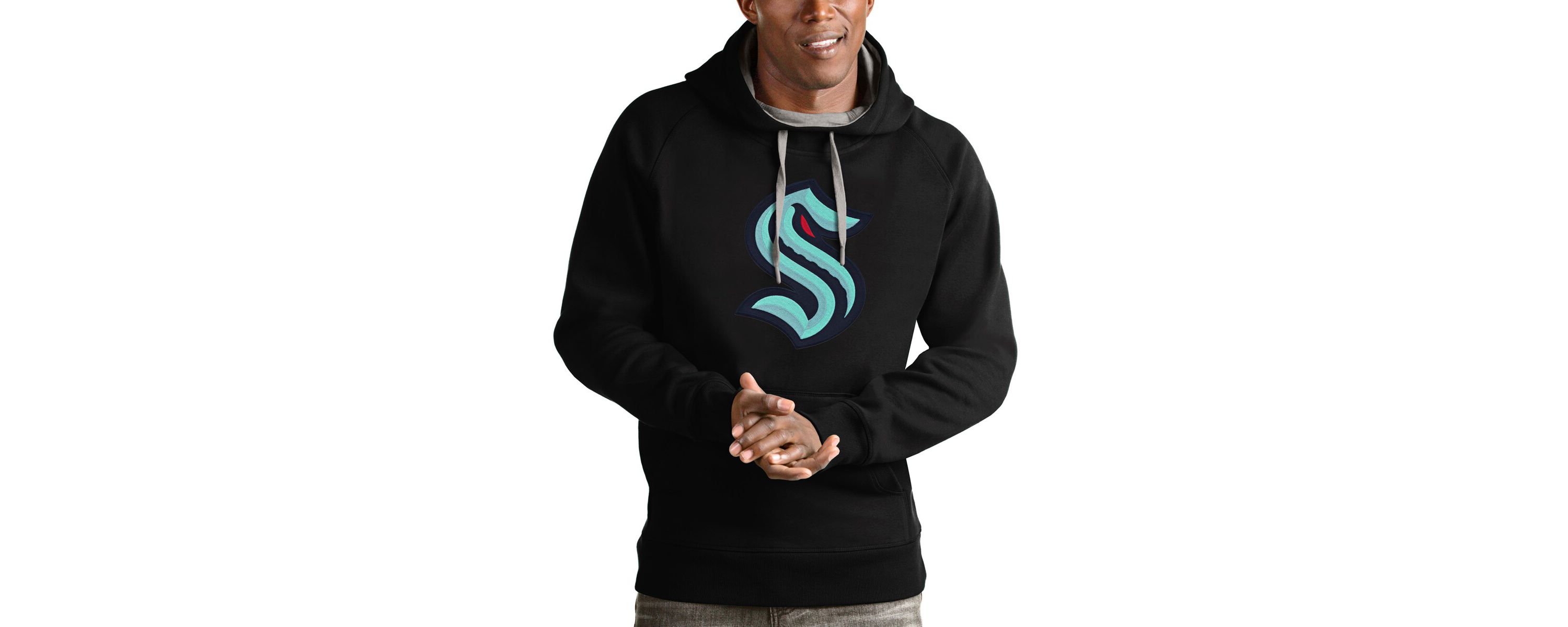 NHL Seattle Kraken Logo Victory Pullover Hoodie