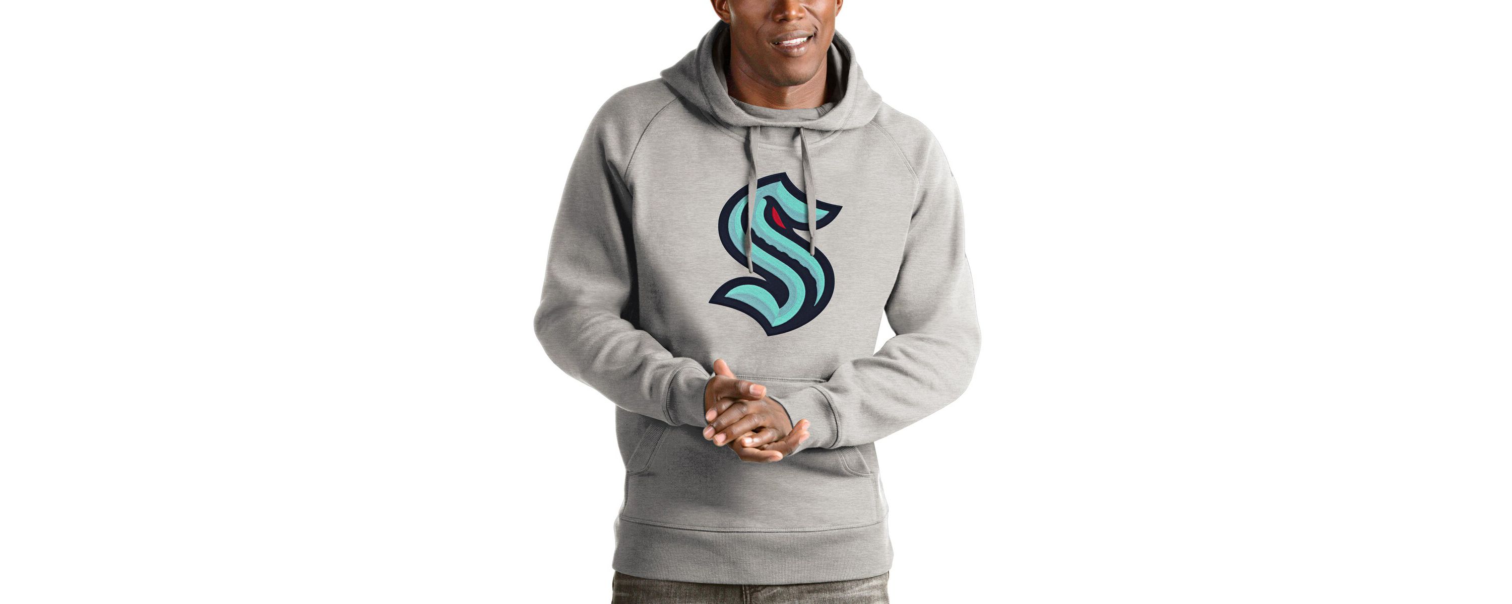 NHL ed Seattle Kraken Logo Victory Pullover Hoodie
