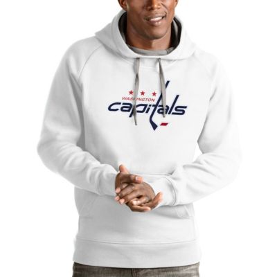 Antigua Men's NHL Washington Capitals Logo Victory Pullover Hoodie