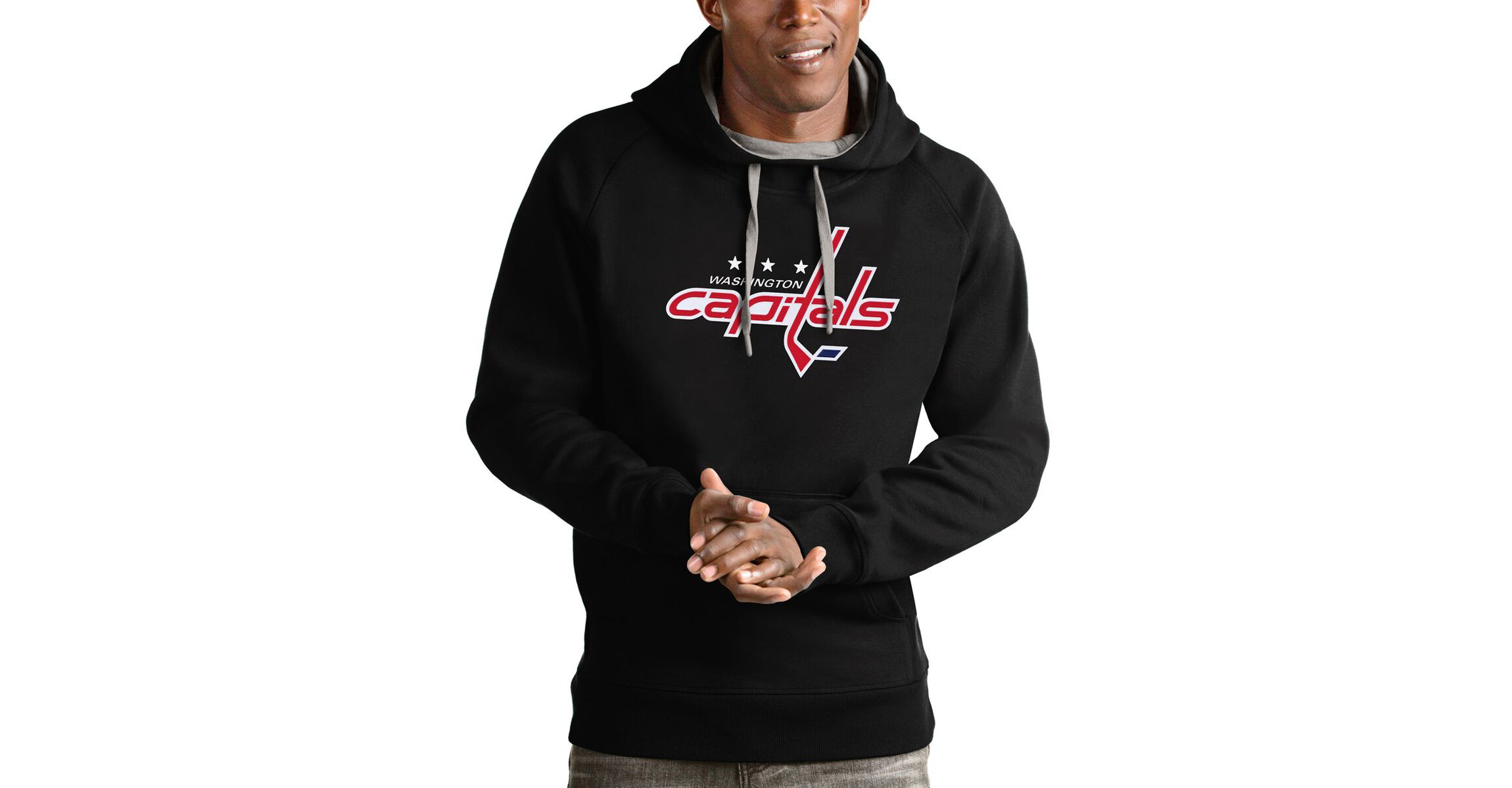 NHL Washington Capitals Logo Victory Pullover Hoodie