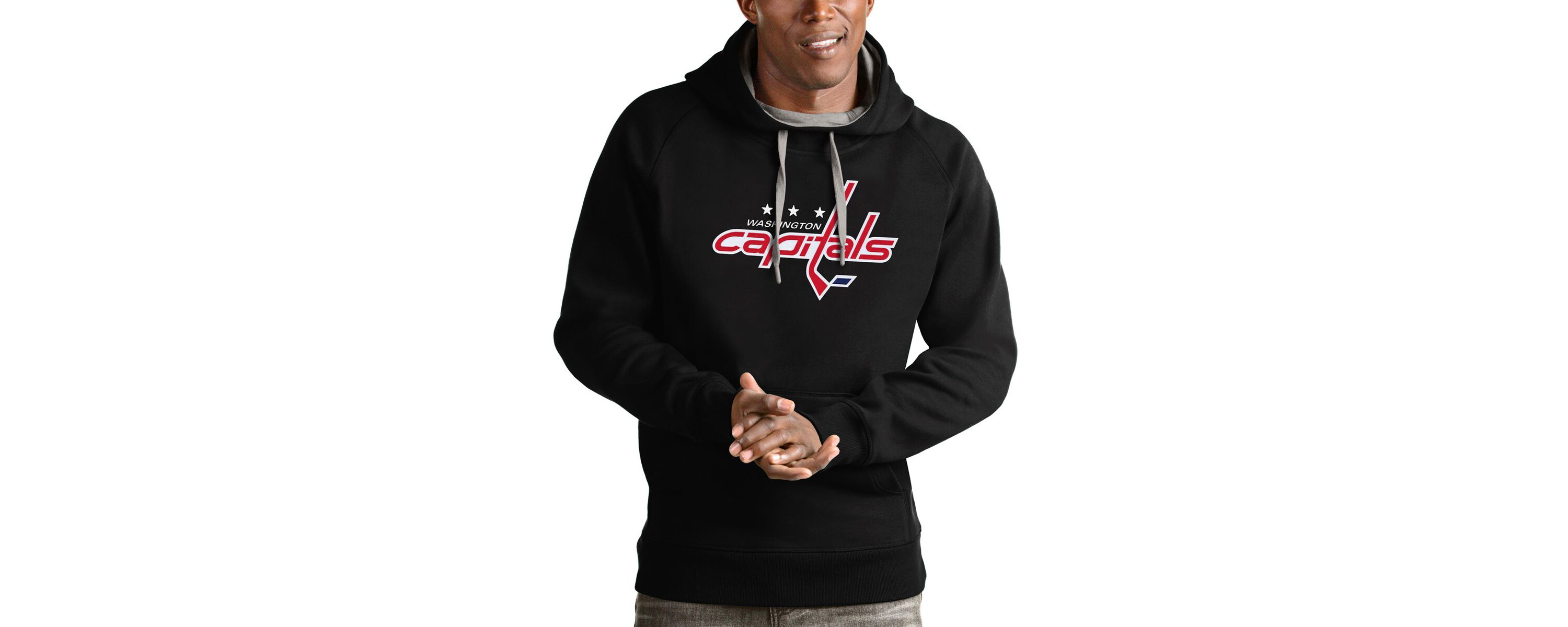 NHL Washington Capitals Logo Victory Pullover Hoodie