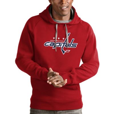 Antigua Men's NHL Washington Capitals Logo Victory Pullover Hoodie