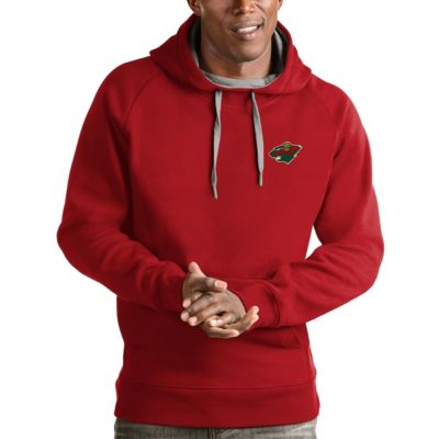 Antigua Men's NHL Minnesota Wild Victory Pullover Hoodie, Red, 2XL