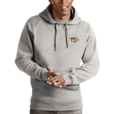 Antigua Men's NHL ed Nashville Predators Victory Pullover Hoodie, Gray, Large