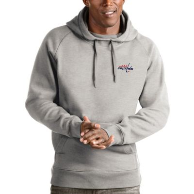 Antigua Men's NHL ed Washington Capitals Victory Pullover Hoodie, Gray, 2XL