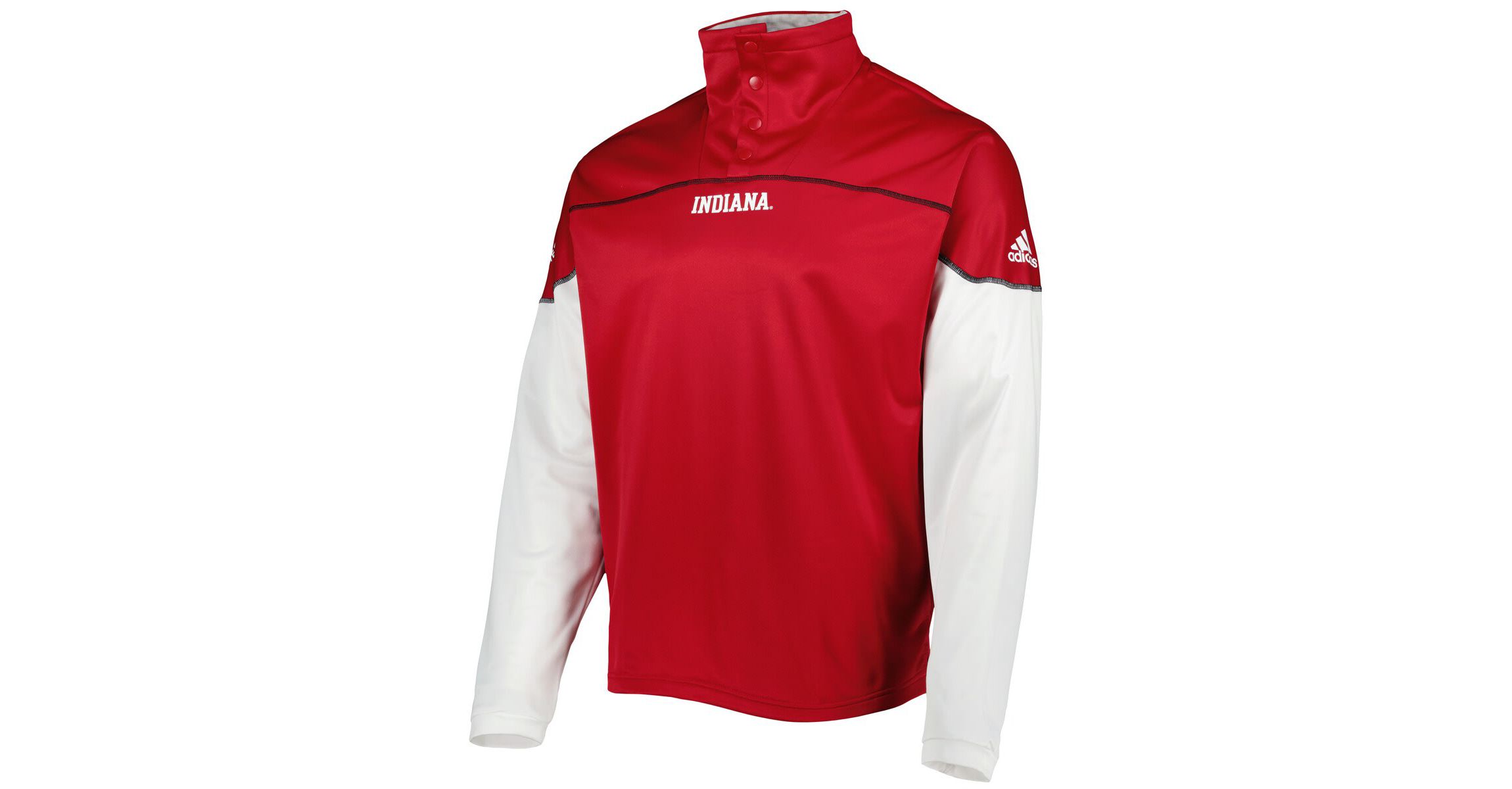 NCAA Indiana Hoosiers AEROREADY Knit Quarter-Snap Jacket