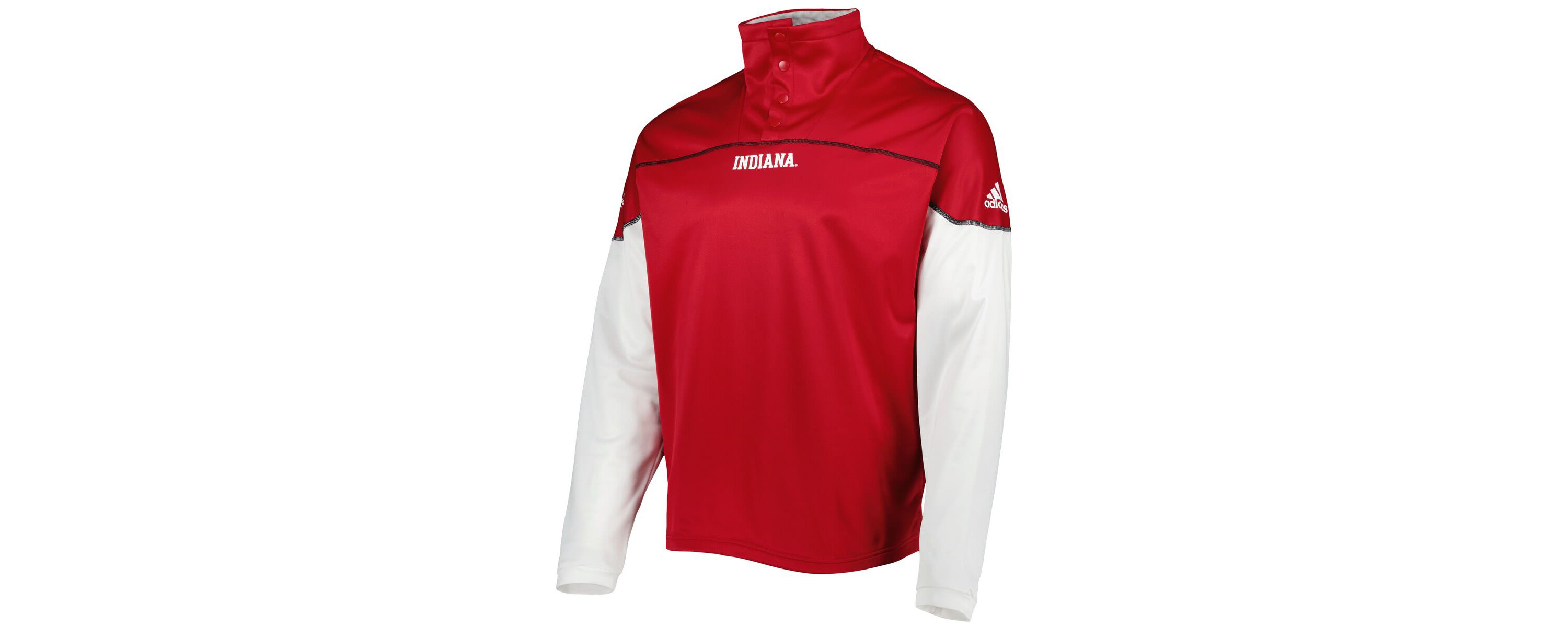 NCAA Indiana Hoosiers AEROREADY Knit Quarter-Snap Jacket