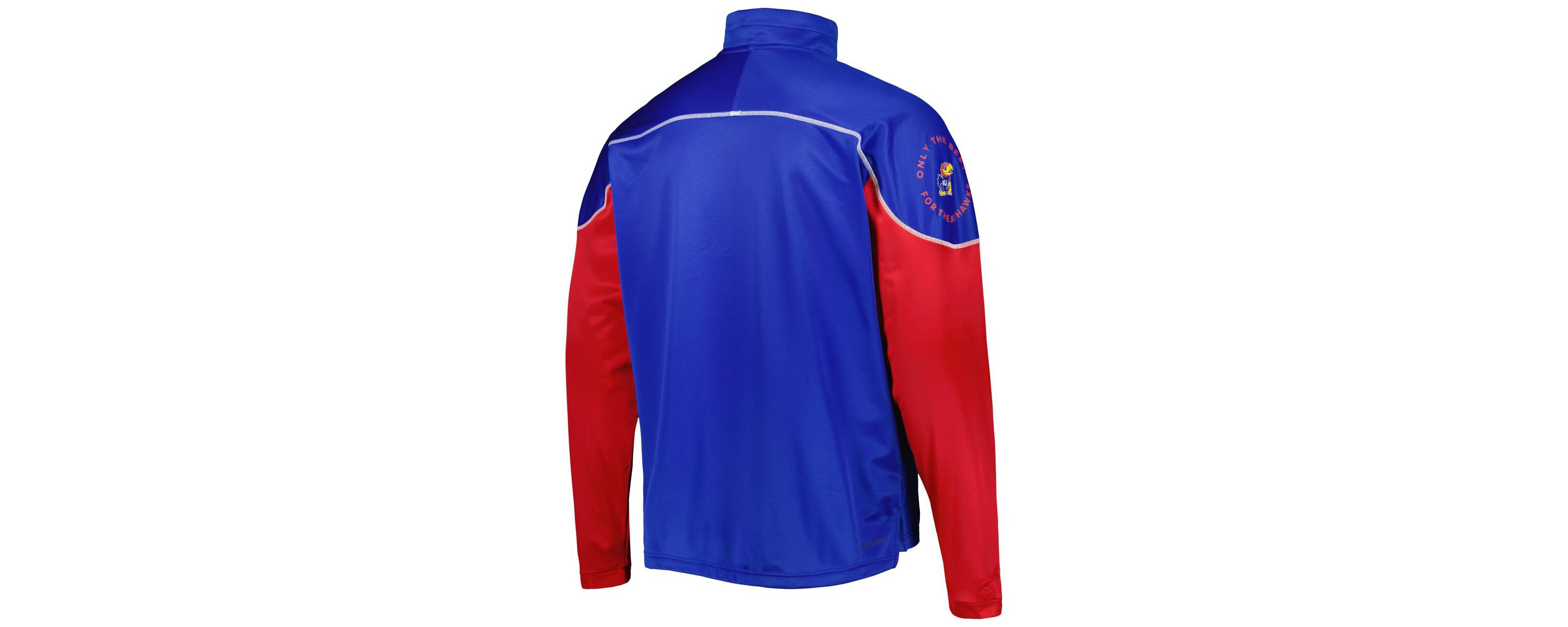NCAA Kansas Jayhawks AEROREADY Knit Quarter-Snap Jacket