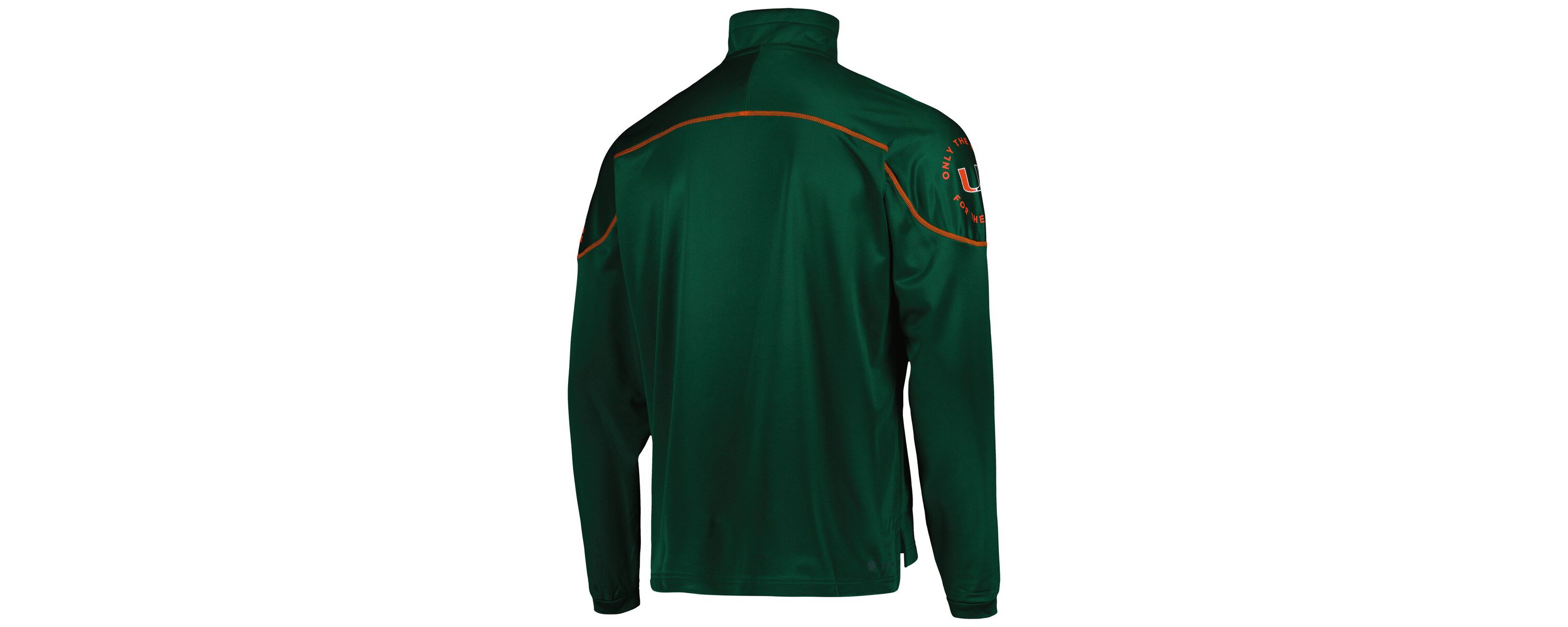 Miami (FL) Hurricanes NCAA Miami Hurricanes AEROREADY Knit Quarter-Snap Jacket