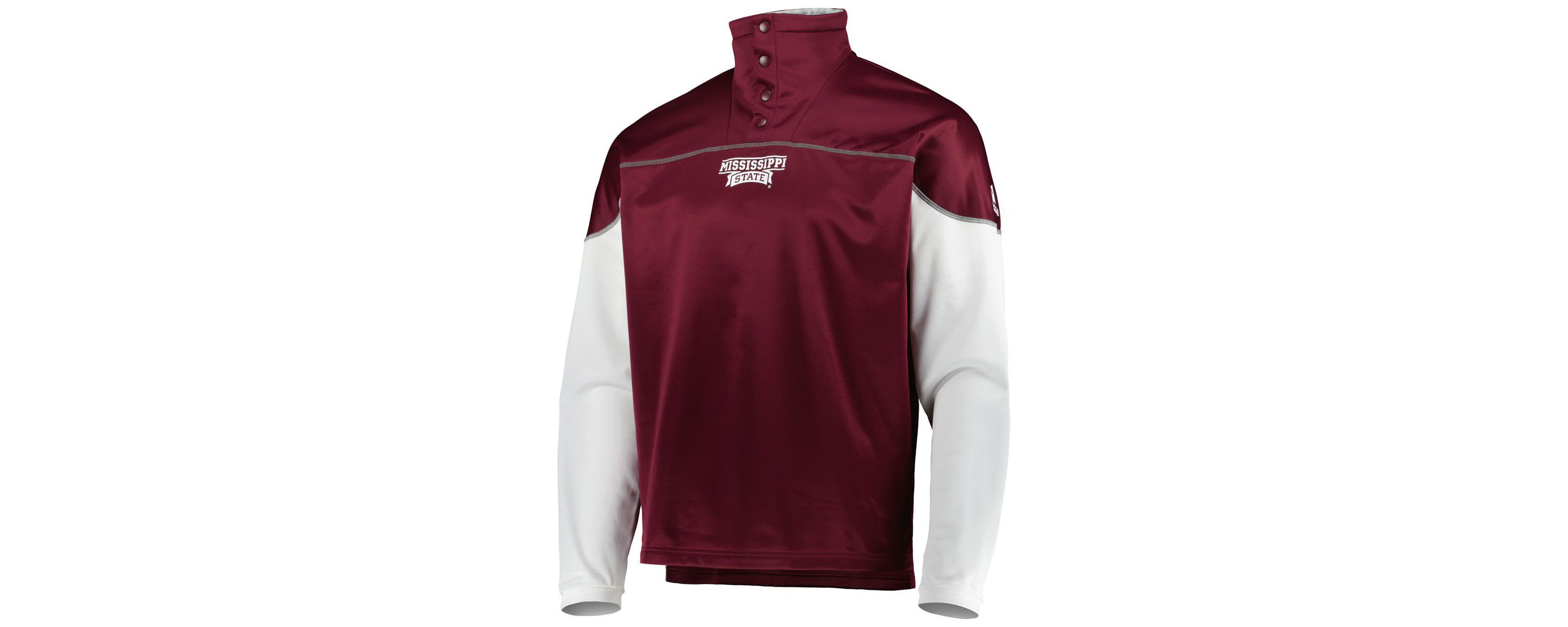 NCAA Mississippi State Bulldogs AEROREADY Knit Quarter-Snap Jacket