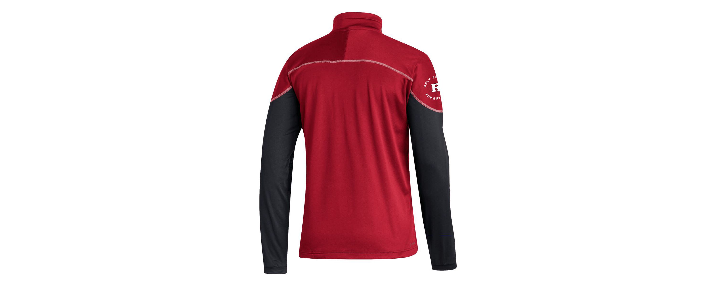 Rutgers Scarlet Knights NCAA Rutgers Knights AEROREADY Knit Quarter-Snap Jacket