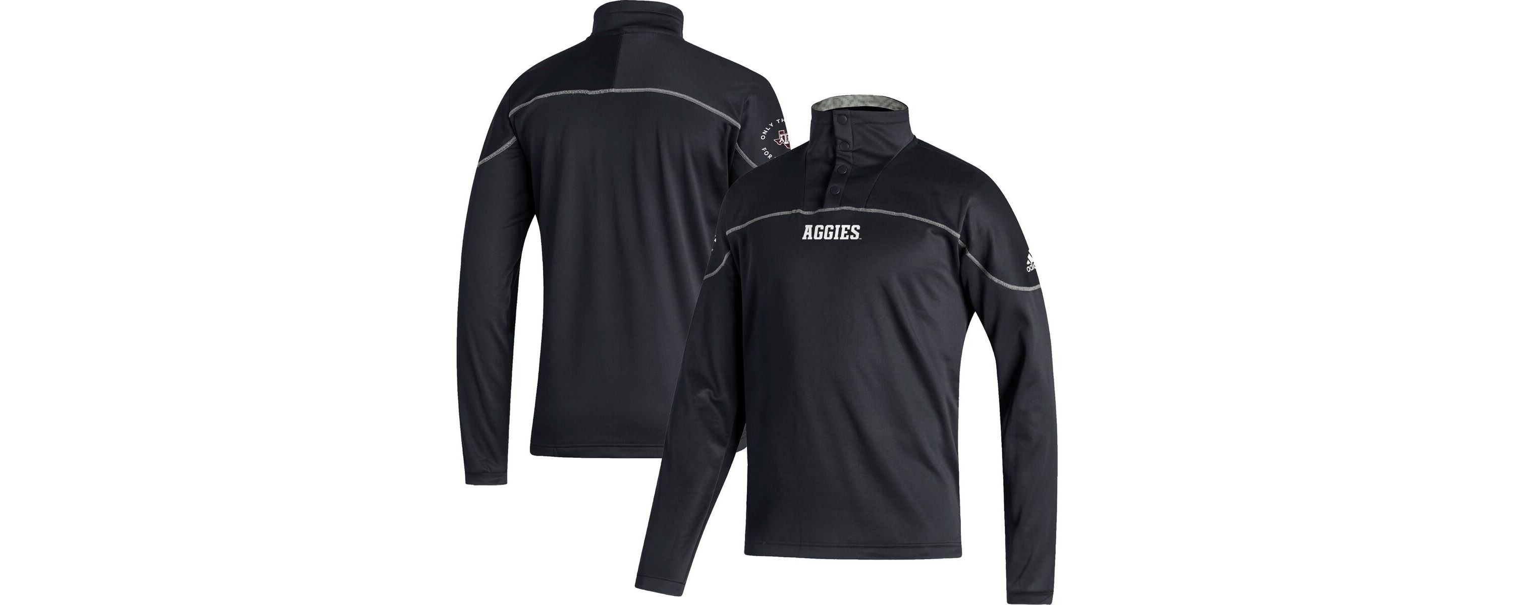 NCAA Texas A&M Aggies AEROREADY Knit Quarter-Snap Jacket