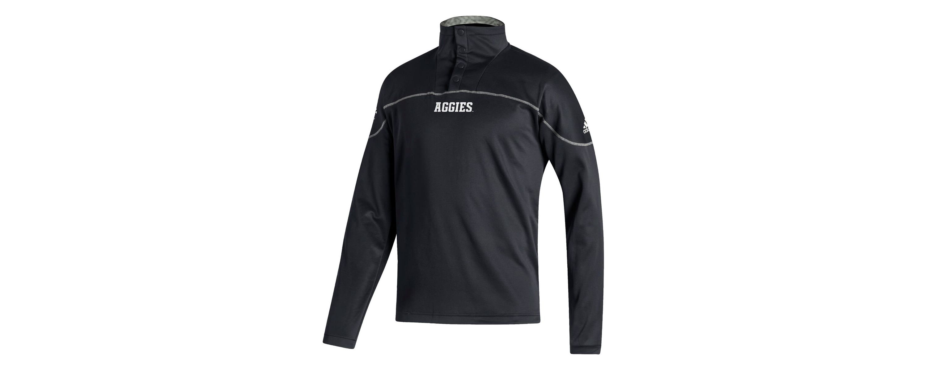 NCAA Texas A&M Aggies AEROREADY Knit Quarter-Snap Jacket