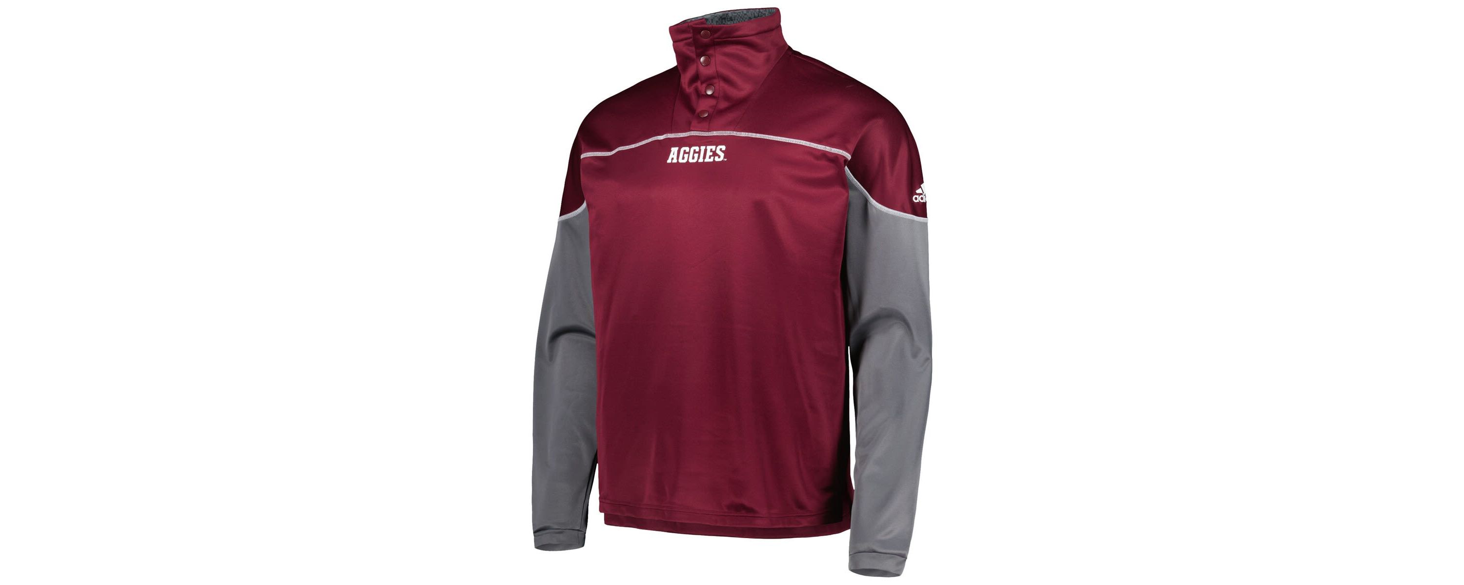 NCAA Texas A&M Aggies AEROREADY Knit Quarter-Snap Jacket