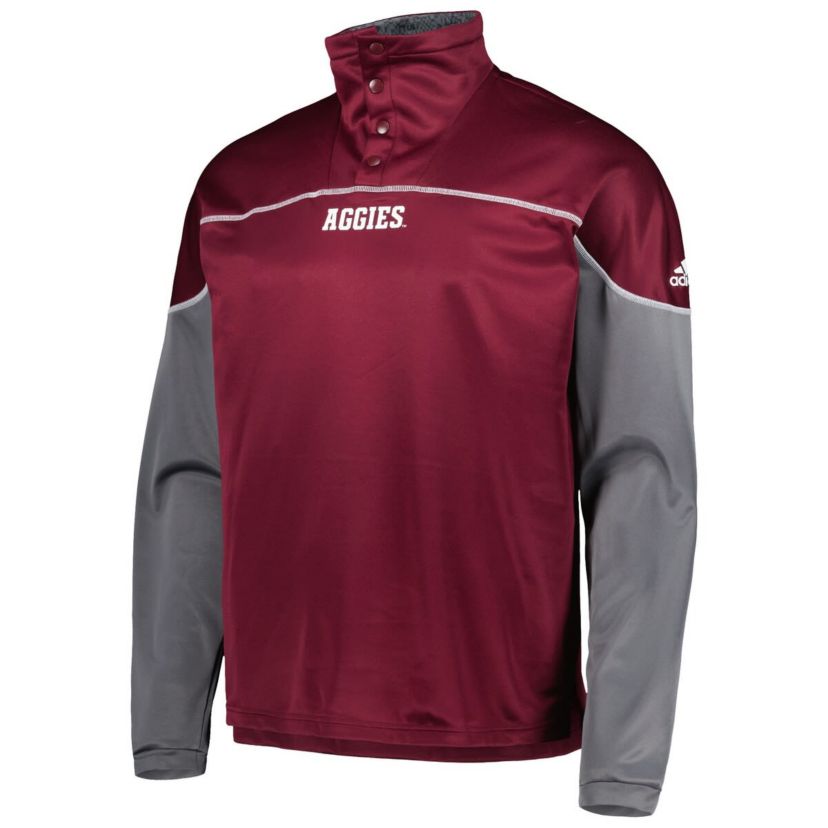 NCAA Texas A&M Aggies AEROREADY Knit Quarter-Snap Jacket
