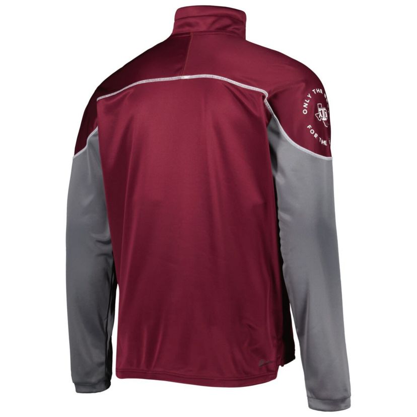 NCAA Texas A&M Aggies AEROREADY Knit Quarter-Snap Jacket