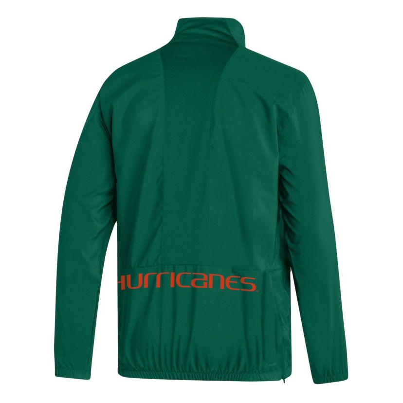 Miami (FL) Hurricanes NCAA Miami Hurricanes AEROREADY Half-Zip Jacket