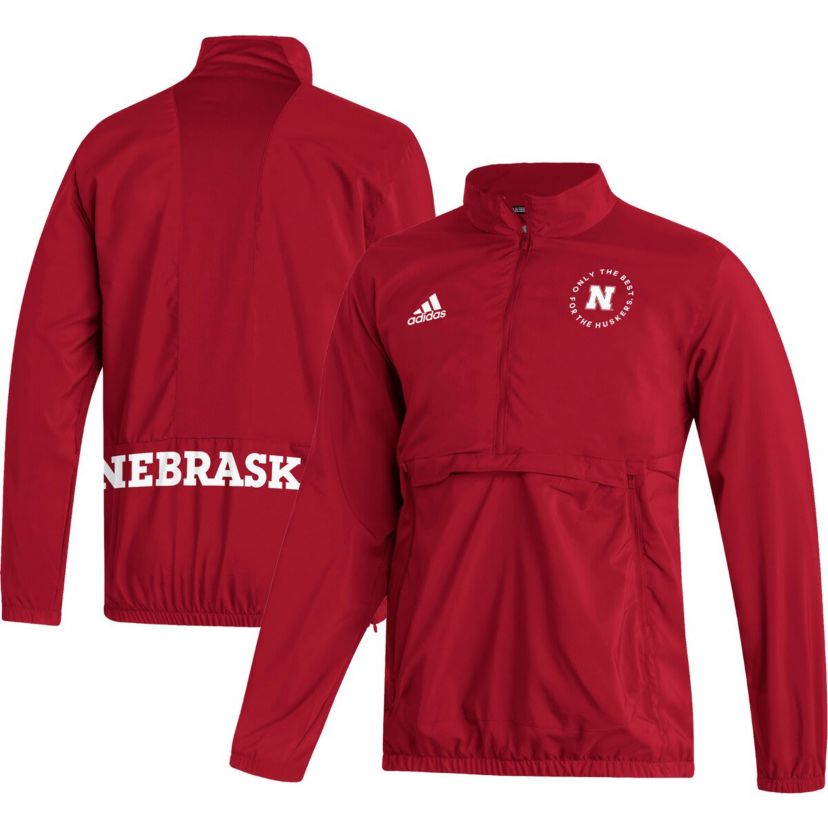 NCAA Nebraska Huskers AEROREADY Half-Zip Jacket