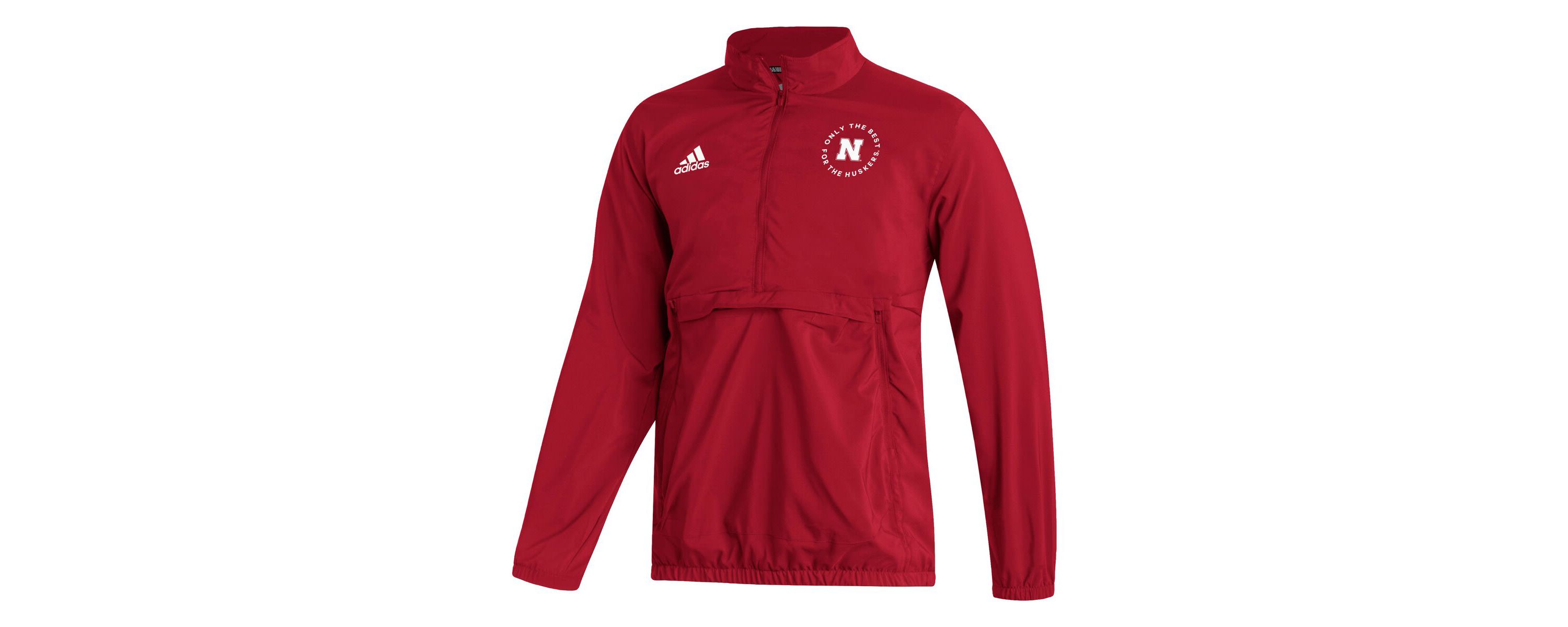 NCAA Nebraska Huskers AEROREADY Half-Zip Jacket