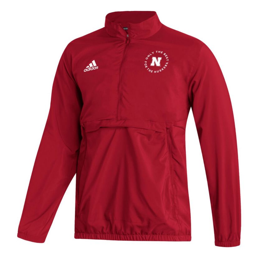 NCAA Nebraska Huskers AEROREADY Half-Zip Jacket