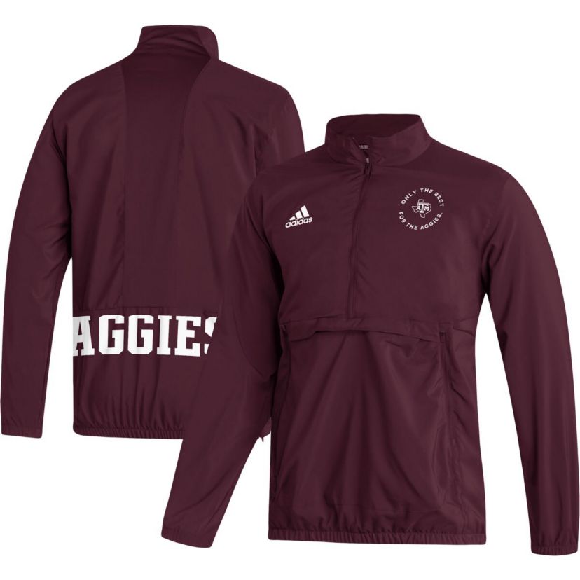 NCAA Texas A&M Aggies AEROREADY Half-Zip Jacket