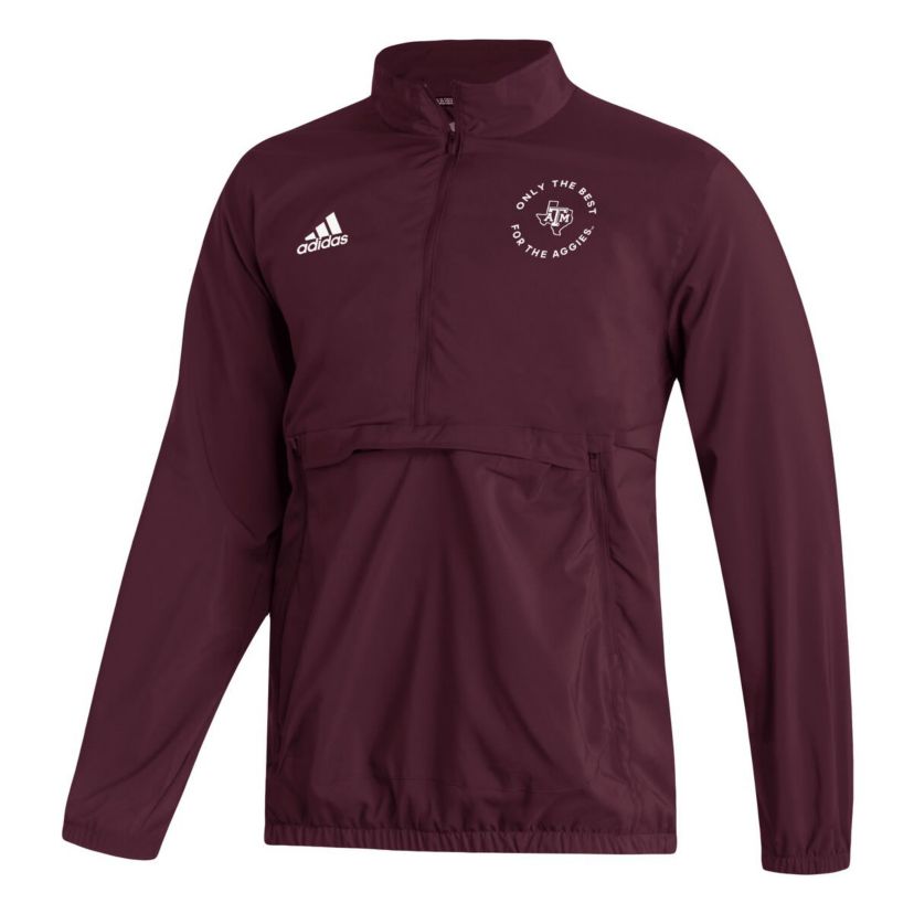 NCAA Texas A&M Aggies AEROREADY Half-Zip Jacket