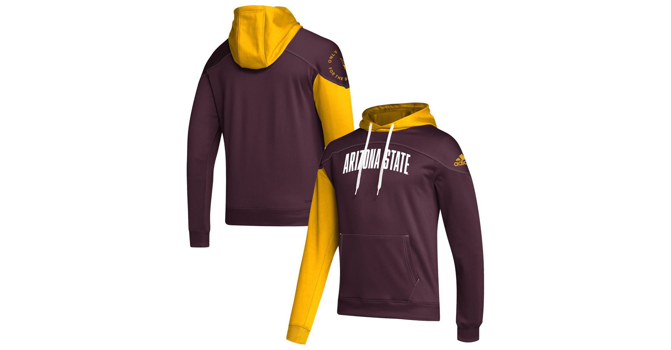 NCAA Arizona State Sun Devils Block Stadium Pullover Hoodie