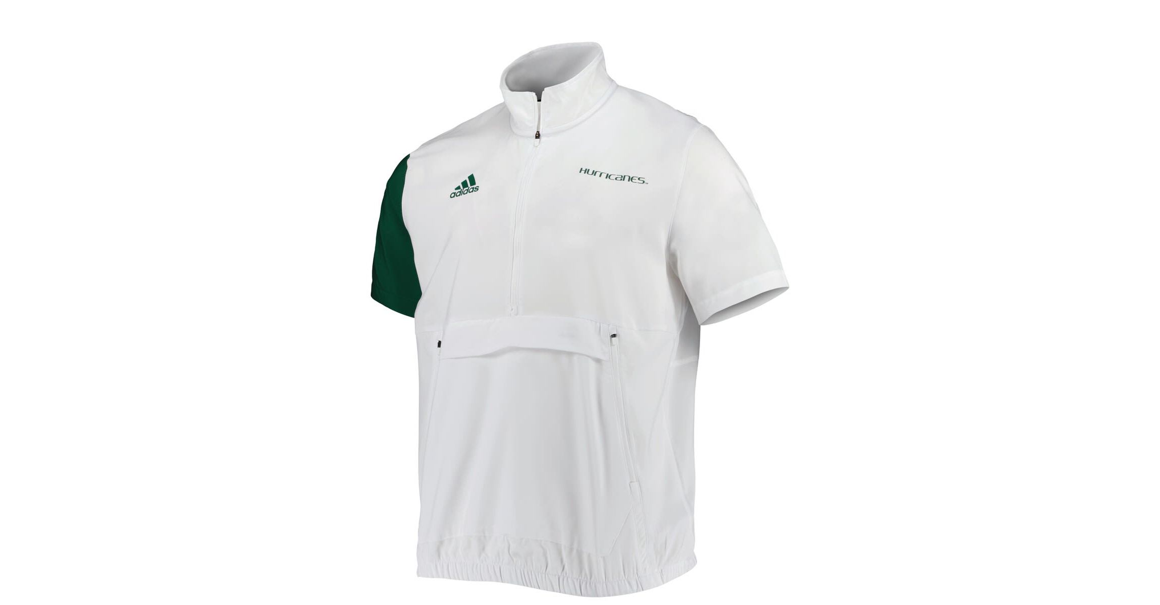 Miami (FL) Hurricanes NCAA Miami Hurricanes M STM AEROREADY Half-Zip Jacket
