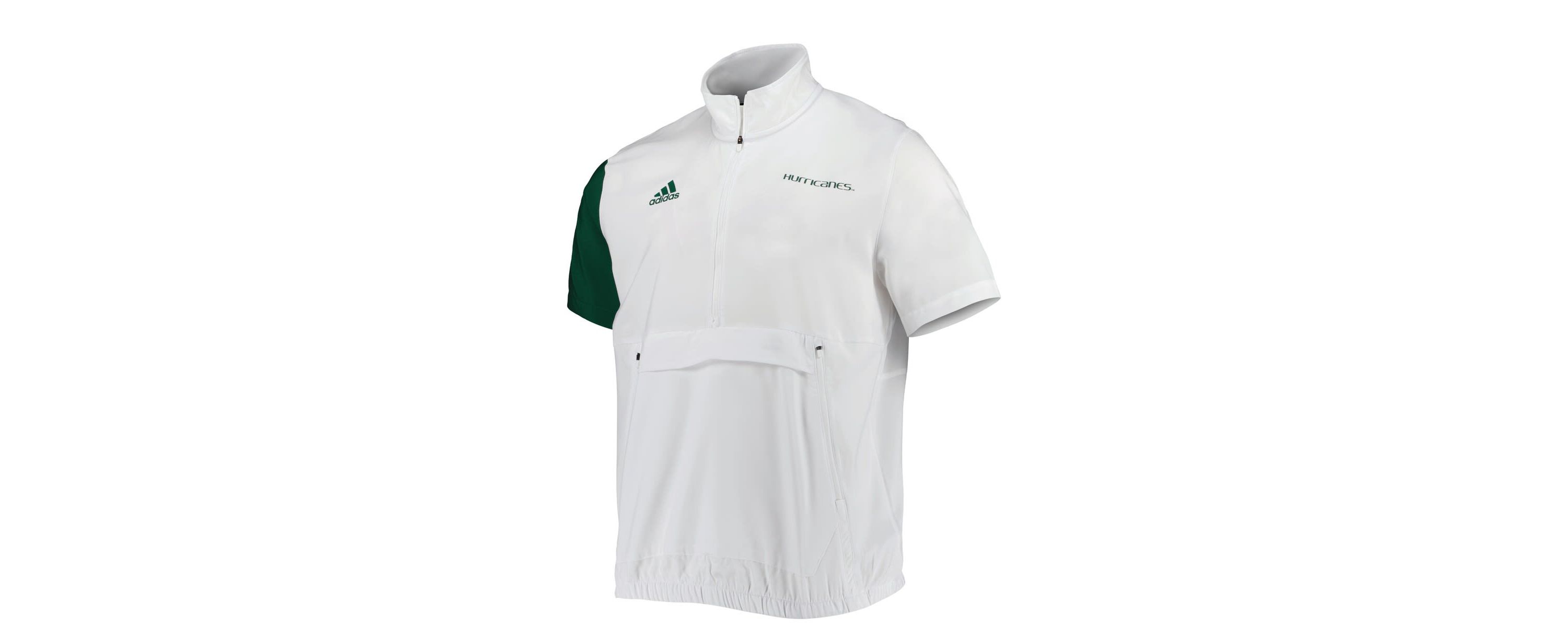Miami (FL) Hurricanes NCAA Miami Hurricanes M STM AEROREADY Half-Zip Jacket