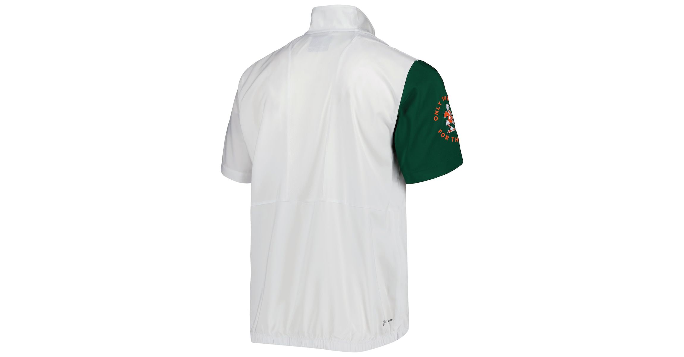 Miami (FL) Hurricanes NCAA Miami Hurricanes M STM AEROREADY Half-Zip Jacket