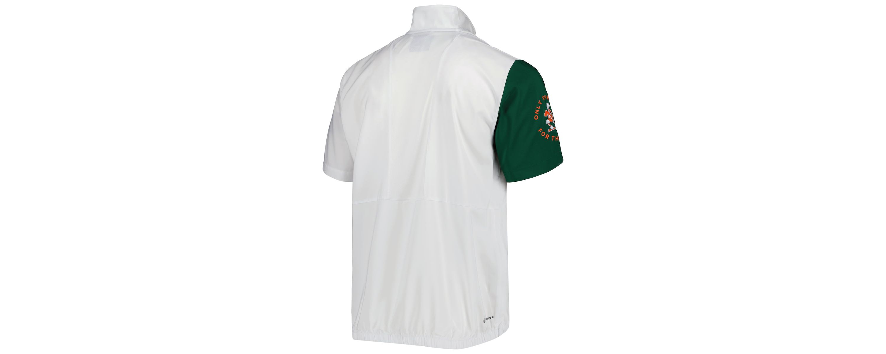 Miami (FL) Hurricanes NCAA Miami Hurricanes M STM AEROREADY Half-Zip Jacket