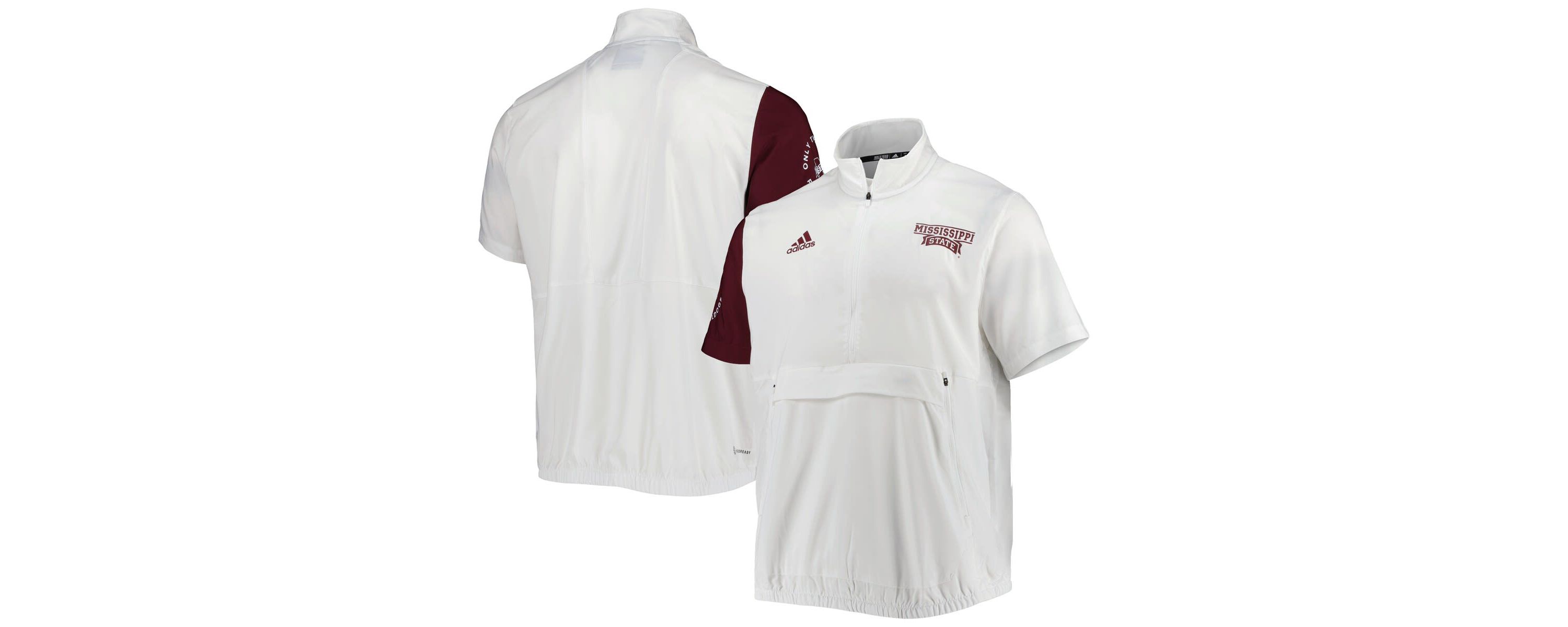 NCAA Mississippi State Bulldogs M STM AEROREADY Half-Zip Jacket
