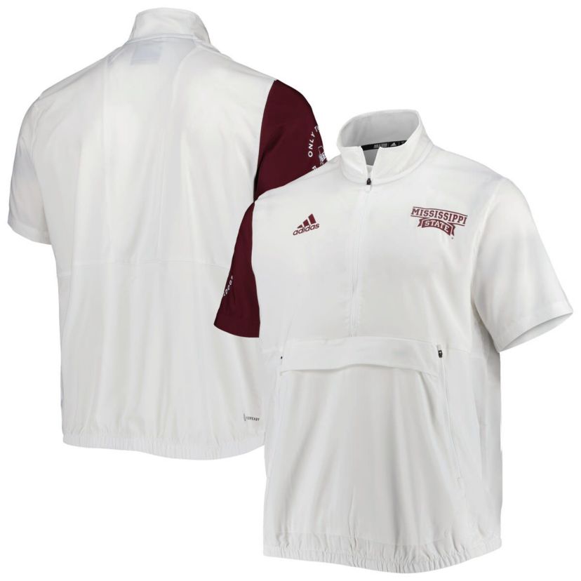 NCAA Mississippi State Bulldogs M STM AEROREADY Half-Zip Jacket
