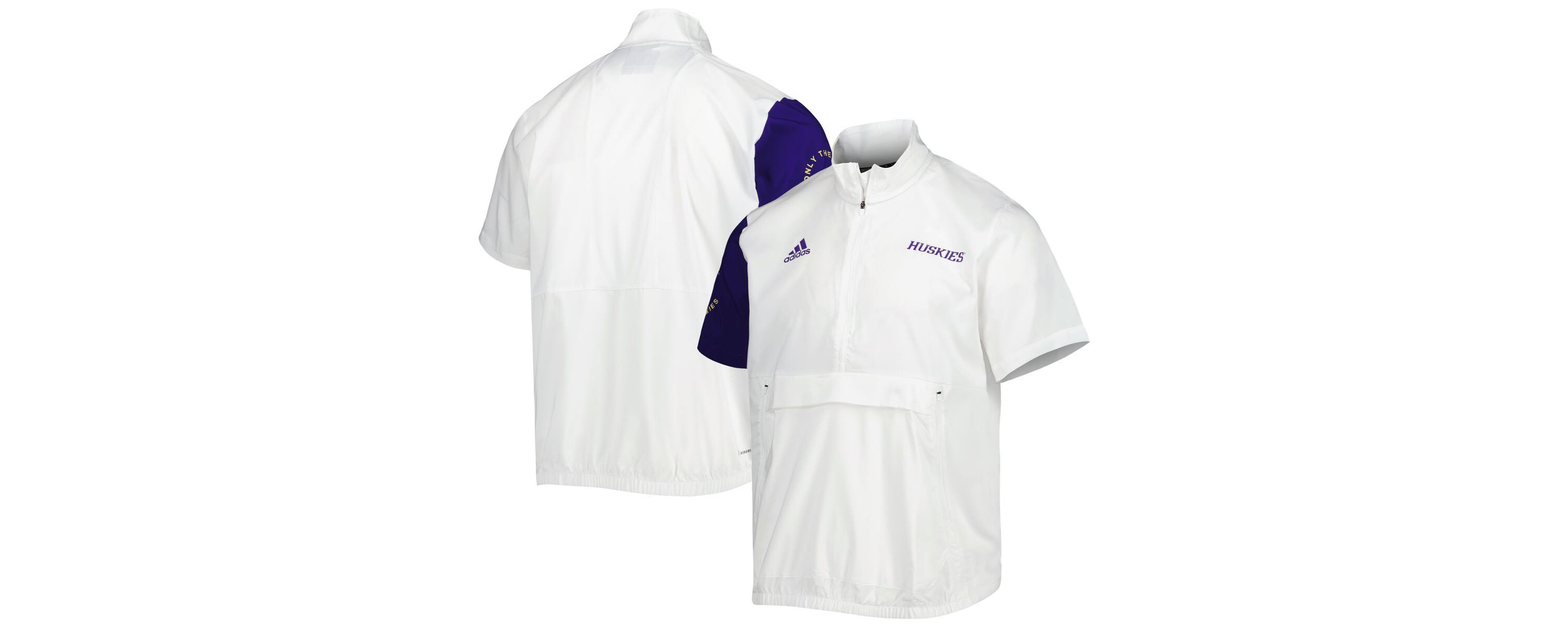 NCAA Washington Huskies M STM AEROREADY Half-Zip Jacket