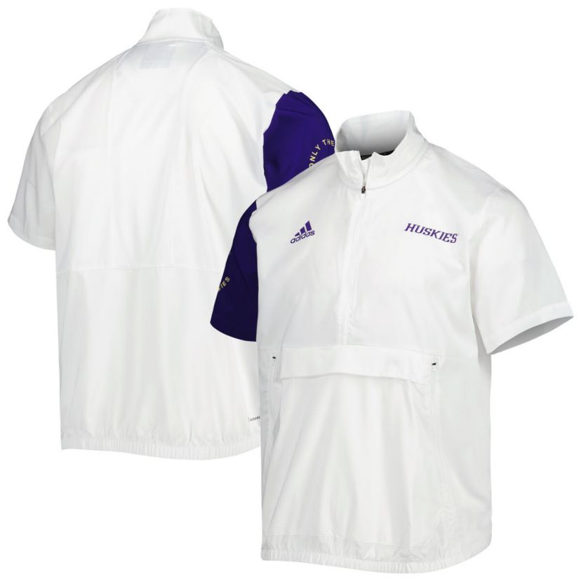NCAA Washington Huskies M STM AEROREADY Half-Zip Jacket