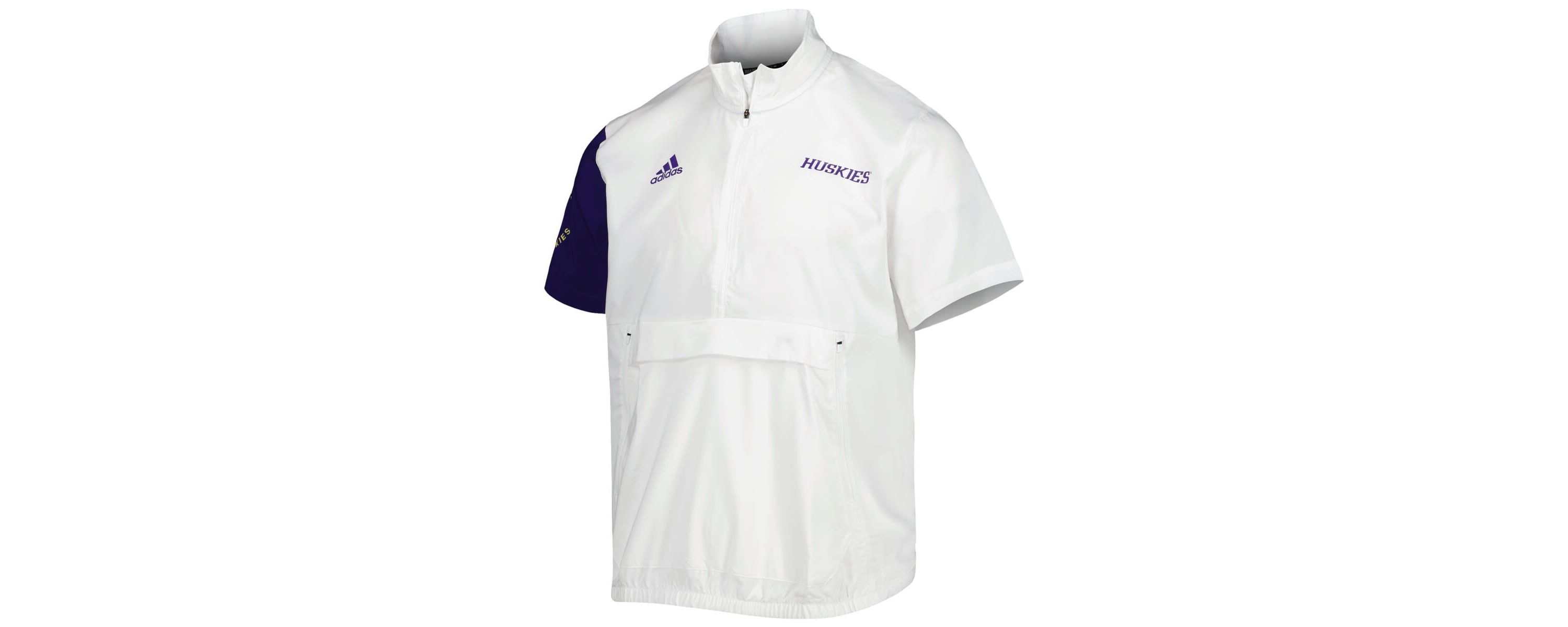 NCAA Washington Huskies M STM AEROREADY Half-Zip Jacket