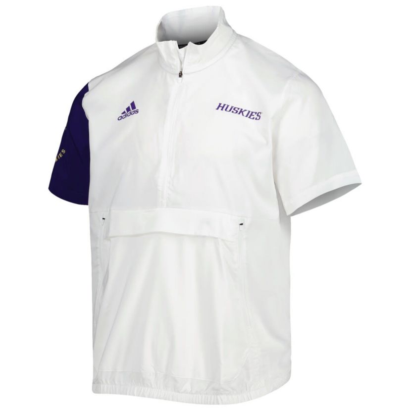 NCAA Washington Huskies M STM AEROREADY Half-Zip Jacket