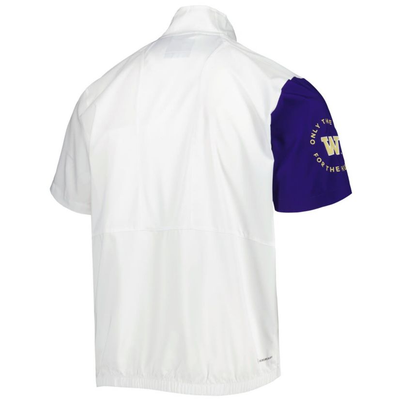 NCAA Washington Huskies M STM AEROREADY Half-Zip Jacket