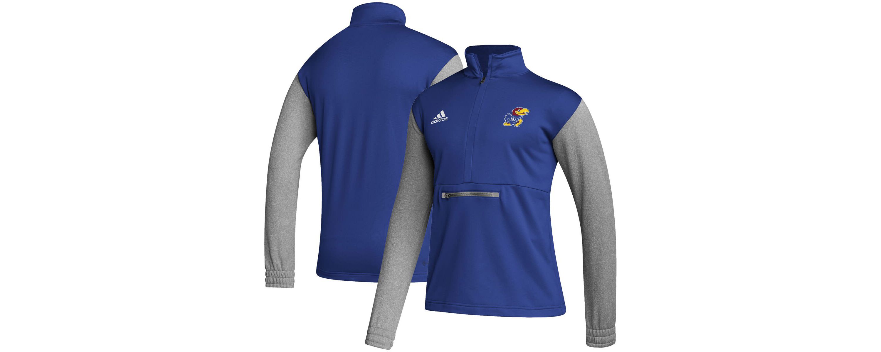 NCAA ed Kansas Jayhawks Team AEROREADY Half-Zip Top