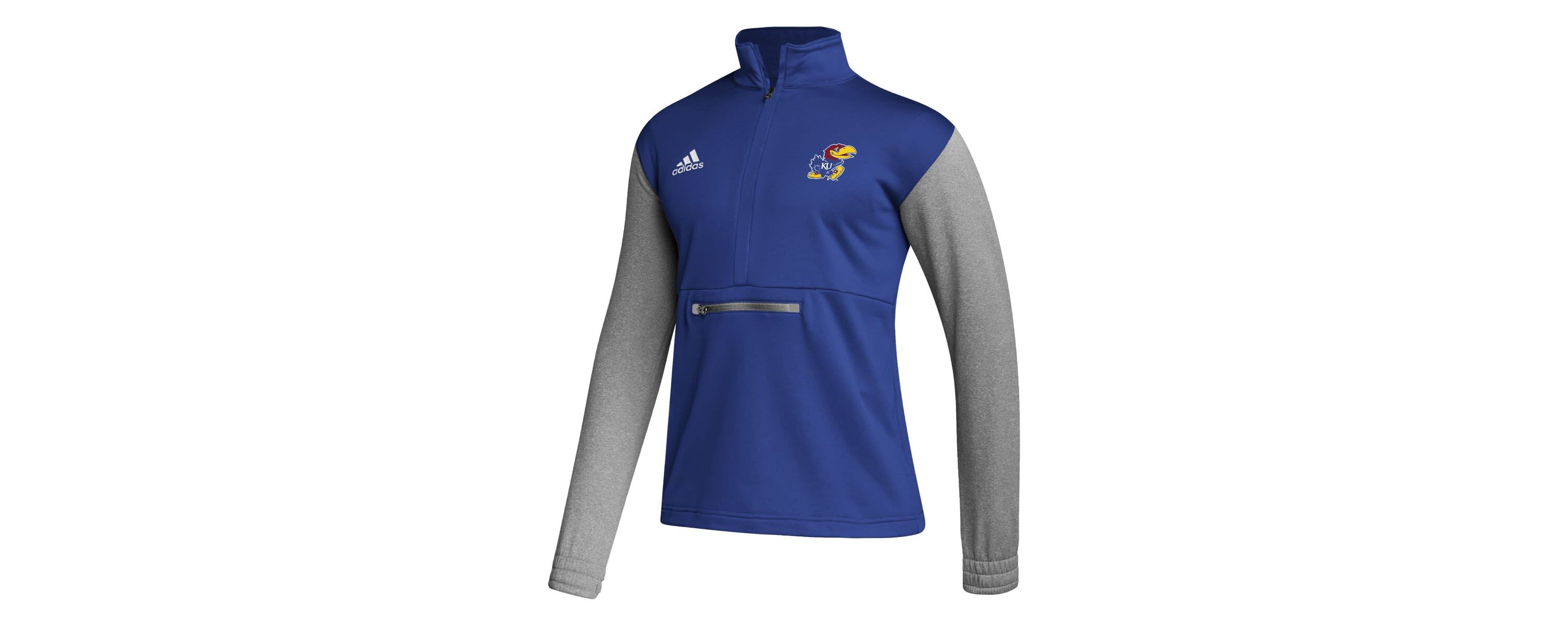 NCAA ed Kansas Jayhawks Team AEROREADY Half-Zip Top