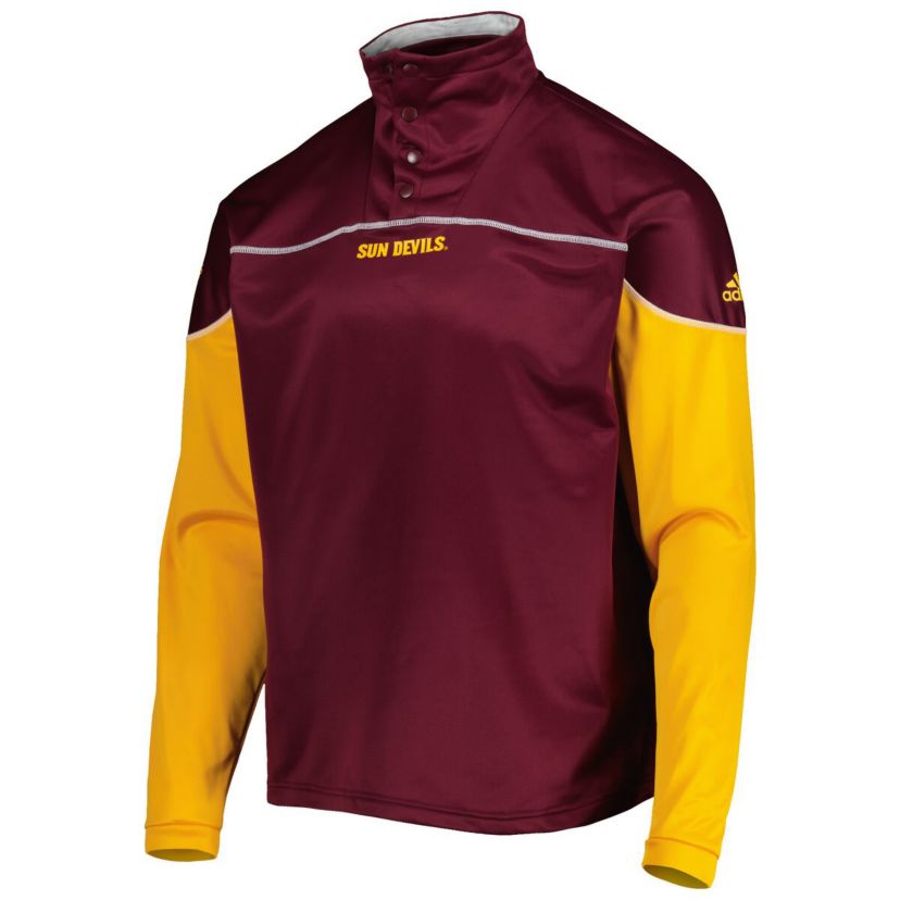 NCAA Arizona State Sun Devils AEROREADY Knit Quarter-Snap Jacket