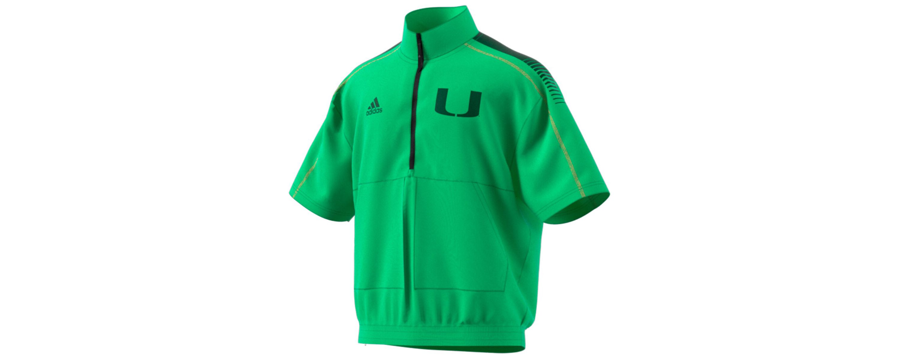 Miami (FL) Hurricanes NCAA Miami Hurricanes Miami Nights Strategy Half-Zip Short Sleeve Jacket