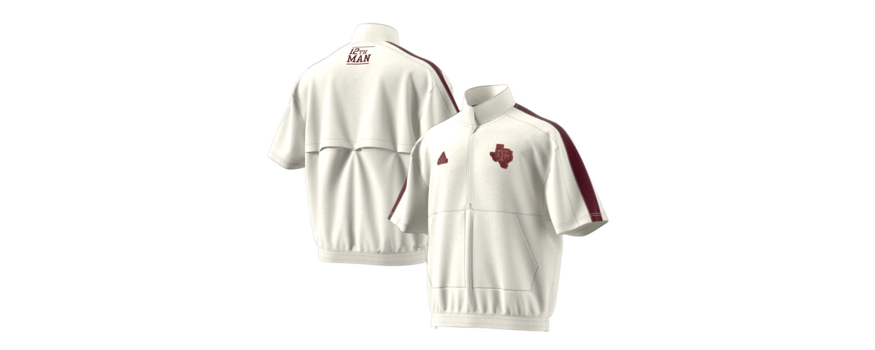 NCAA Texas A&M Aggies Strategy Pullover Half-Zip Short Sleeve Jacket