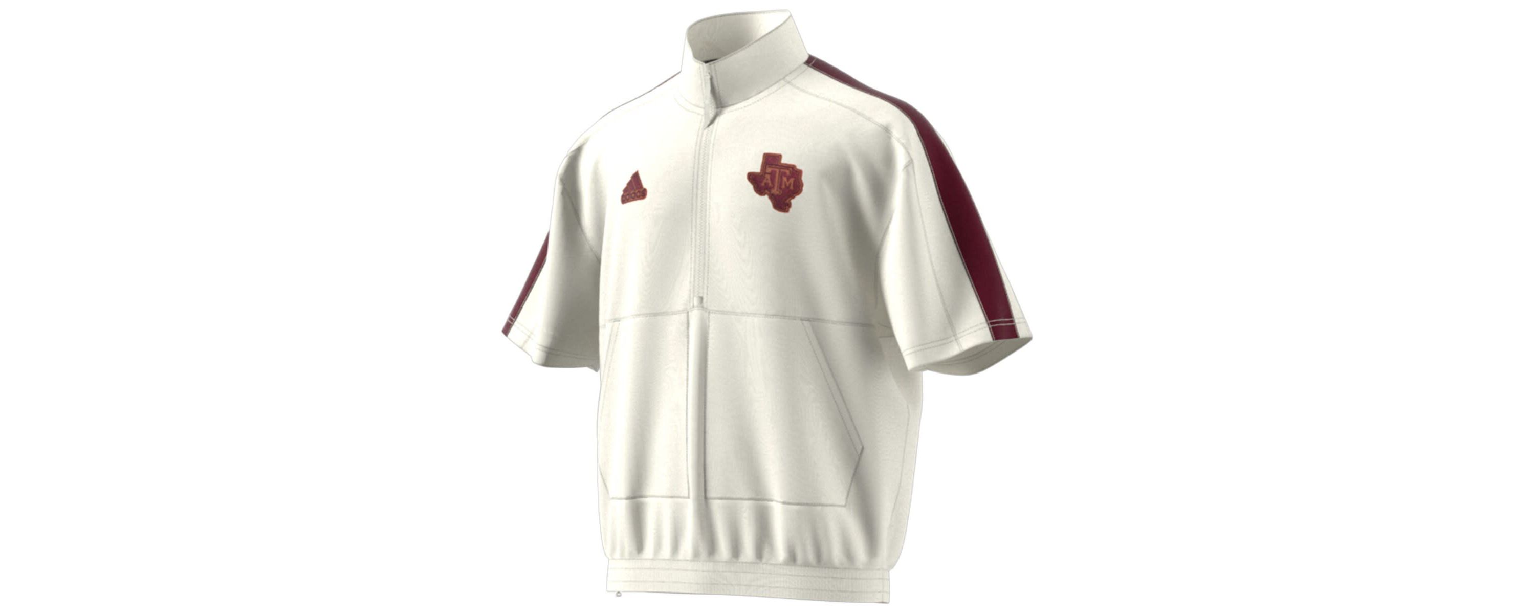 NCAA Texas A&M Aggies Strategy Pullover Half-Zip Short Sleeve Jacket