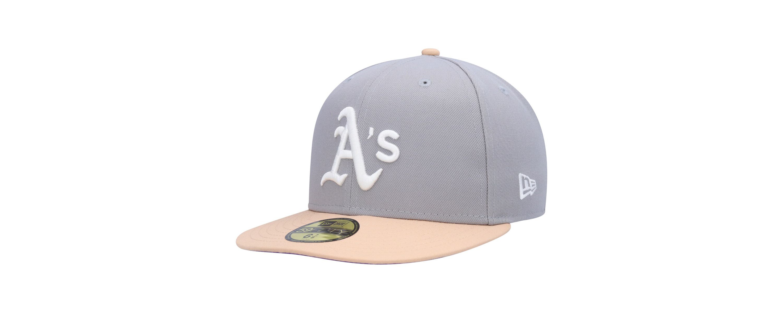 Oakland Athletics MLB Gray/Peach Athletics 1987 MLB All-Star Game Undervisor 59FIFTY Fitted Hat